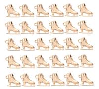 [RWAJZAX] 30 pièces de patins à glace caractéristiques composants en alliage vintage patin à glace collier de patinage à glace charme pour boucles d'oreilles artisanat