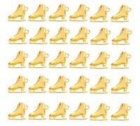 [RWAJZAX] 30 pièces de patins à glace caractéristiques composants en alliage vintage patin à glace collier de patinage à glace charme pour boucles d'oreilles artisanat