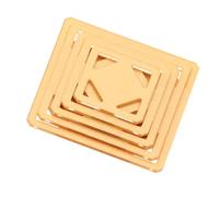 RWAJZAX 5 pièces manuel en acrylique modèle d'outils patchwork triangles cercles carrés hexagonal modèle patchwork règle tissu conceptions manuel d'outils modèle