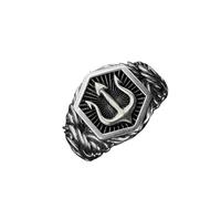 RWAJZAX Alliances réglables inspirées du dieu de la mer antique - Design rétro - Bijoux en alliage - Trident - Alliances, comme décrit