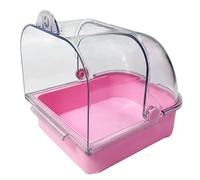 RWAJZAX Baignoire à oiseaux pour oiseaux - Cage extérieure de salle de bain montée - Transparente - Anti-déversement - Baignoire à suspendre pour perruches