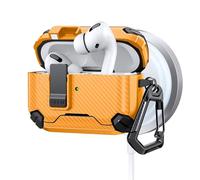 RWAJZAX Boîte d'écouteurs de charge antidérapante pour pods de 3e génération | Support de téléphone absorbant les chocs et sans fil avec verrouillage automatique pour pods