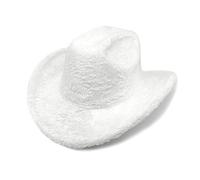 RWAJZAX Chapeau de cowboy en peluche pour enterrement de vie de jeune fille, discothèque, discothèque, cowboy pour acteur, boîte de nuit, ceinture inspirée de l'occidental