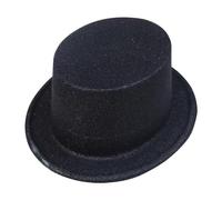 [RWAJZAX] Chapeau de Fedora en poudre brillante à large aile Chapeau de magicien Hip Hop Cowboy Tête de Guerre Accessoires de fête de mode