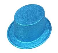 [RWAJZAX] Chapeau de Fedora en poudre brillante à large aile Chapeau de magicien Hip Hop Cowboy Tête de Guerre Accessoires de fête de mode
