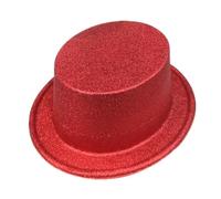 [RWAJZAX] Chapeau de Fedora en poudre brillante à large aile Chapeau de magicien Hip Hop Cowboy Tête de Guerre Accessoires de fête de mode