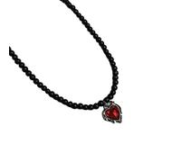 [RWAJZAX] Collier de perles en cristal style gothique avec cœur et papillon noir pour femmes à la recherche d'une mode unique