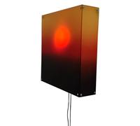 RWAJZAX Lampe murale dynamique avec affichage de la lumière du soleil, lever du soleil, ambiances personnalisables dans un intérieur moderne, mouvements solaires interactifs, art mural