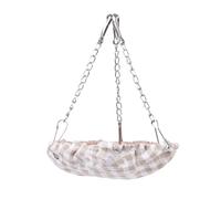 RWAJZAX Lit à oiseaux pour cage avec fond stable - Balançoire suspendue - Nid étanche pour perruches, perruches, tourterelles - Cadeau suspendu