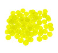 RWAJZAX Lot de 100 jetons de bingo colorés - Marqueurs en plastique pour groupes, salles de classe, cours - Marqueurs mathématiques transparents