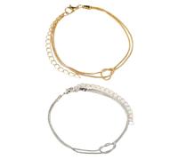 [RWAJZAX] Lot de 2 Noeuds d'amour pour Couples Chaîne Réglable Texturé Anniversaire