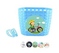 RWAJZAX Panier de vélo pour garçons et filles Panier de guidon en plastique imperméable pour adolescents enfants et enfants Tricycles Vélos Panier de guidon avant