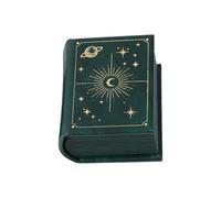 RWAJZAX Porte-bagues portable en forme de livre. Boîte à bijoux polyvalente avec des designs de livre vintage pour un usage individuel ou professionnel. Étui à bijoux en cuir PU, taille unique, comme