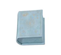 RWAJZAX Porte-bagues portable en forme de livre. Boîte à bijoux polyvalente avec des designs de livre vintage pour un usage individuel ou professionnel. Étui à bijoux en cuir PU, taille unique, comme