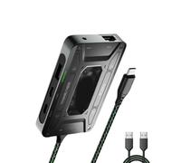 RWAJZAX Station d'accueil pour adaptateur de casque DS7 PD100W 5 Gbit/s charge 3 5 mm Auditory Type C 1000 M pour Game Pad Gaming Live Streaming