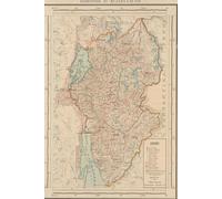 Rwanda and Burundi Map Journal: Vintage Map Notebook