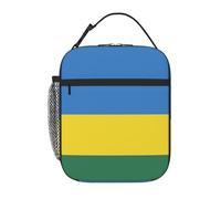 Rwanda Drapeau Sac À Repas Pour Femmes Large Ouverture Organisateur Repas Portable Poche Boîte À Repa Adultes Pique-Nique Plage Travail