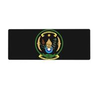 Rwanda Tapis Pour Clavier Complet Avec Motif D'Écusson Military| Bord Cousu| Adapté Aux Ordinateurs Portables/Bureaux À Domicile| Antidérapant| Durable Et Écologique