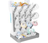 Rwbimti Sèche-Biberon, Égouttoir à Biberons Vertical, Égouttoir à Biberon Bébé Gain de Place pour Sécher Tétines, Gobelets, Accessoires (Gris)