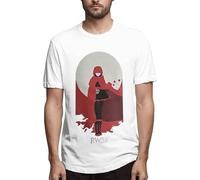 RWBY Men's Comfortable Short Sleeve Shirts Crew Neck Personality Fashion T-Shirt Black Manches Courtes(Large)