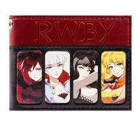 RWBY Ruby Weiss Blake Yang Équipe de l'Académie Beacon Portefeuille Porte-ID & Porte-Cartes Bi-Pli, Noir
