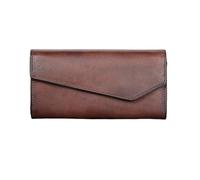RWCCCRW Étuis à Cartes de Visite rétro Pinces à Billets Portefeuilles en Cuir véritable pour Femmes Sacs à Main bloquant Les Portefeuilles Sacs à Main (Taille : Marron)