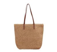 RWCCCRW Femmes élégantes paille rétro été tissé à la main sacs à main en rotin tricoté sac à bandoulière femme Boho voyage sac à main sacs une épaule le meilleur choix