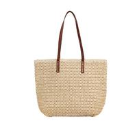 RWCCCRW Femmes élégantes paille rétro été tissé à la main sacs à main en rotin tricoté sac à bandoulière femme Boho voyage sac à main sacs une épaule le meilleur choix