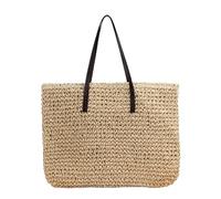 RWCCCRW Femmes élégantes paille rétro été tissé à la main sacs à main en rotin tricoté sac à bandoulière femme Boho voyage sac à main sacs une épaule le meilleur choix