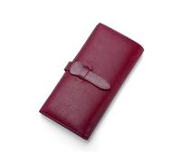 RWCCCRW Pinces à Billets en Cuir véritable Étuis pour Cartes de Visite Portefeuilles Longs Sacs à Main en Peau de Vache pour Femmes Portefeuilles bloquants Sacs à Main (Taille : Rouge)