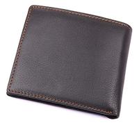 RWCCCRW Portefeuille à Deux Volets avec Poche pour pièces de Monnaie pour Homme, Portefeuille Court élégant en Cuir de Vache avec Porte-Cartes de crédit (Couleur : Horizontal, Taille : Taille Unique)