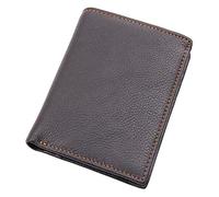 RWCCCRW Portefeuille à Deux Volets avec Poche pour pièces de Monnaie pour Homme, Portefeuille Court élégant en Cuir de Vache avec Porte-Cartes de crédit (Couleur : Vertical, Taille : Taille Unique)