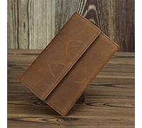 RWCCCRW Portefeuille Court pour Homme et Femme, Porte-Cartes, Porte-Monnaie, en Cuir, Fin, Vintage, Tendance (Couleur : B, Taille : 15 x 10 x)