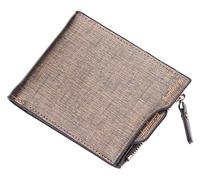 RWCCCRW Portefeuille Homme Portefeuille Solide Cuir Clip Sac À Main Porte-Cartes Fermeture Éclair Poche À Monnaie Compartiment À Billets Portefeuille (Couleur : Or-Croix)
