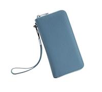 RWCCCRW Portefeuilles pour Femmes Étuis pour Cartes de Visite Portefeuilles bloquants Porte-Monnaie en Cuir véritable Pochettes Sacs à Main Pinces à Billets Sacs de soirée (Taille : Bleu)