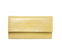 RWCCCRW Portefeuilles pour Femmes Étuis pour Cartes de Visite Sacs à Main en Cuir véritable Sacs de soirée Sacs à Main Pinces à Billets (Taille : Jaune)