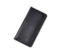 RWCCCRW Portefeuilles pour Femmes Pinces à Billets en Cuir véritable Étuis à Cartes de Visite Sacs à Main Organisateurs d'argent Porte-Monnaie Pochettes (Taille : Noir)