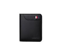 RWCCCRW Portefeuilles pour Hommes Mode Ultra Mince Mince Court Portefeuille Hommes Femmes Petit Portefeuille Solide Simple Mini Porte-Cartes Homme Sac À Main Sac Décontracté (Noir)
