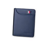 RWCCCRW Portefeuilles pour Hommes Mode Ultra Mince Mince Court Portefeuille Hommes Femmes Petit Portefeuille Solide Simple Mini Porte-Cartes Homme Sac À Main Sac Décontracté (Bleu)