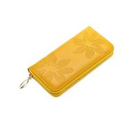 RWCCCRW Portefeuilles Sacs à Main Pinces à Billets en Cuir véritable pour Femmes Organisateurs d'argent Porte-Monnaie Pochettes Étuis pour Cartes de Visite (Taille : Jaune)