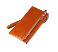 RWCCCRW Sacs à Main Pinces à Billets Porte-Cartes de Visite pour Femmes Portefeuilles Porte-Monnaie en Cuir véritable Pochettes (Taille : Jaune)