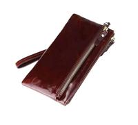 RWCCCRW Sacs à Main Pinces à Billets Porte-Cartes de Visite pour Femmes Portefeuilles Porte-Monnaie en Cuir véritable Pochettes (Taille : Marron)