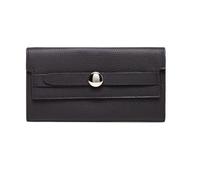 RWCCCRW Sacs à Main Portefeuilles pour Femmes en Peau de Vache Longues Pinces à Billets Étuis pour Cartes de Visite Sacs à Main en Cuir véritable (Taille : Noir)