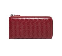 RWCCCRW Sacs à Main Sacs de soirée Portefeuilles pour Femmes Pinces à Billets en Cuir véritable Organisateurs d'argent Porte-Monnaie Pochettes Étuis pour Cartes de Visite (Taille : Rouge)