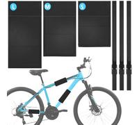 Rwekdza Protection de cadre de vélo - Protection de base en carbone - Convient pour porte-vélos Thule - Accessoires de vélo - Fixation pour vélo électrique - Convient pour 5-23 cm