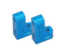 RWEQUTES Lot de 2 Supports de servo en métal for Voiture télécommandée T-Amiya 1/10 TT02 XV01 TB03 TT-02 XV-01 TB-03(Blau)