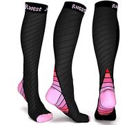 Rwest X Bas de Contention Femme et Homme, Chaussettes de Contention, Chaussette de Compression pour le sport, le fitness, la course, la randonnée, les voyages, le cyclisme