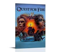 RWEWQRHG Affiche de film Quest for Fire - Art moderne - Peinture esthétique sur toile - Affiche murale - 60 x 90 cm - Style cadre