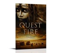 RWEWQRHG Affiche de film Quest for Fire - Art moderne - Peinture esthétique sur toile - Poster mural - 30 x 45 cm - Style cadre