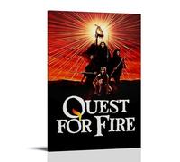 RWEWQRHG Affiche de film Quest for Fire - Art moderne - Peinture esthétique sur toile - Poster mural - 30 x 45 cm - Style cadre